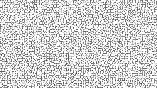 Abstract white texture mosaic pattern background seamless loop animation motion graphics clip for creative design projects.