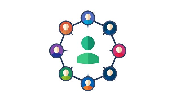 Colorful molecular structure ball and stick model.