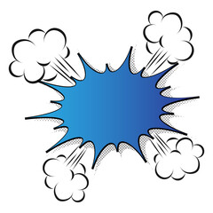 Comic Book Blast Effect - Dynamic Explosion Graphic for Design © magr80