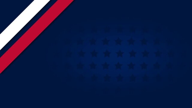 First Responders Day Patriotic Motion Background with Red White and Blue Stripes.