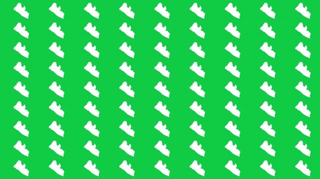 Liberia map pattern scrolling perfect 15 second loop with green background