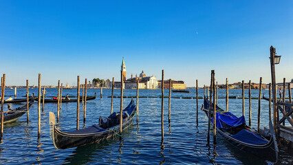 Italy, Venice, September  29, 2025, gondolas on a canal in Venice © Pawel Filusz