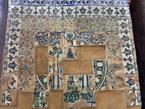 A view from the historic Abu Dahab Mosque in Cairo, Egypt.