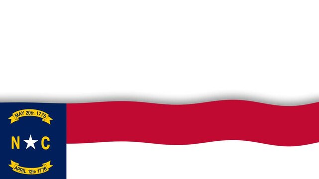 North Carolina First Responders Day Celebration Flag Banner Background.