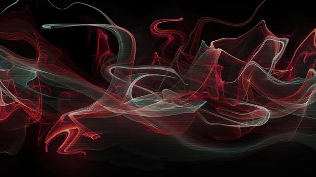 Red Abstract Smoke Fluid Motion Background