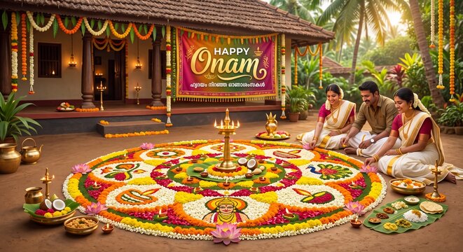 Happy Onam Festival. 
