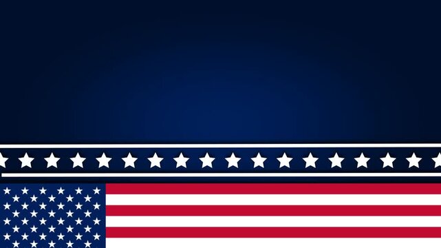 American Flag Patriotic Background Loop for First Responders Day Tribute 1.