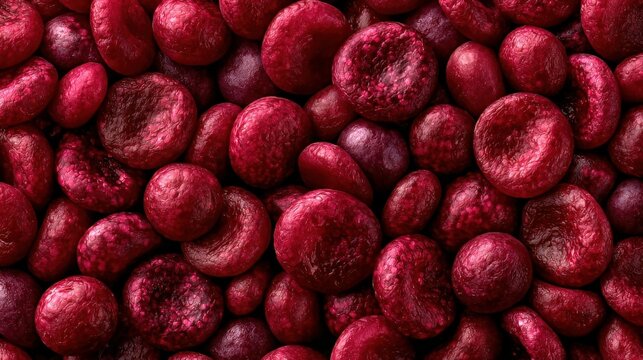 Microscopic Red Blood Cells Deep Texture