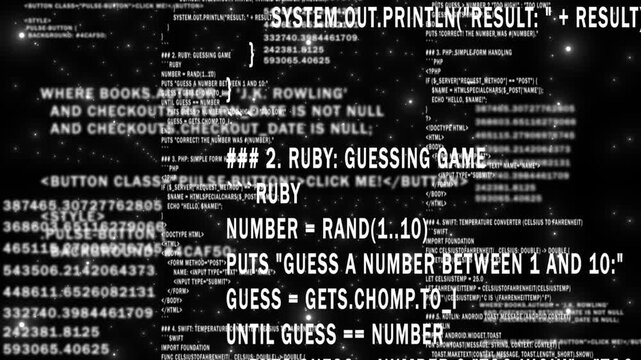 White   color network programming and data code scrolling, computing and digital interface structure digital background
