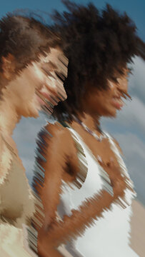 Premium Transitions Glitch Lines Diagonal DR VERTICAL &ndash; Digital Glitch Line Transitions, RGB Signal Distortion and Futuristic Tech Effects for Dynamic Video Editing