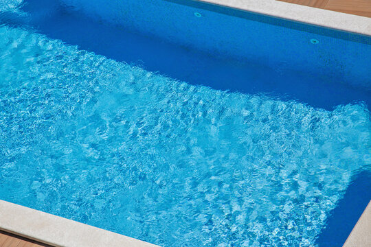 Modern swimming pool edge.
