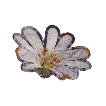 Template Flower Collage Art Design Element