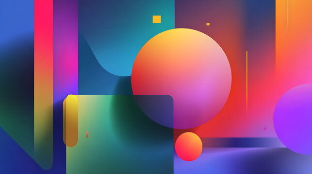 abstract background with colorful circles