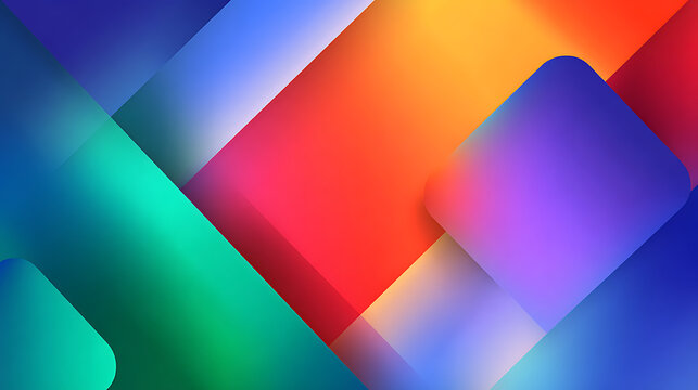 abstract background with colorful triangles