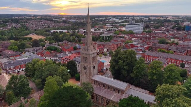 The St Peter and St Paul's Church, located in Kettering, Northamptonshire.