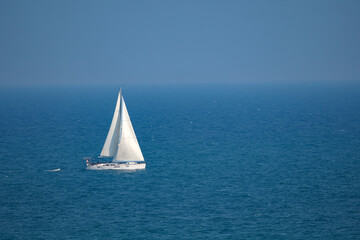 Fototapeta premium sailboat in the blue sea
