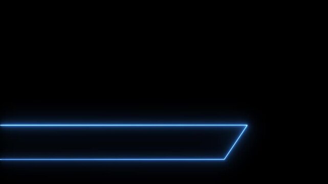 Lower third animation with black screen. Breaking News - Lower third live breaking news screen and seamless looping ticker with blank text boxes.4k animation motion graphics video.