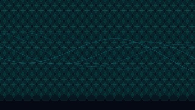 Abstract geometric triangle grid background with subtle floating wave motion high quality 4K animation pattern blue dark tech structure pattern blue dark tech structure high quality 4K animation
