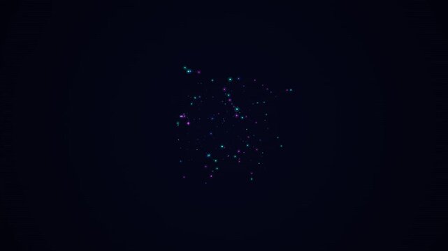 Abstract digital network connections connecting dots and lines motion background high quality 4K animation connection technology data communication web connection high quality 4K animation