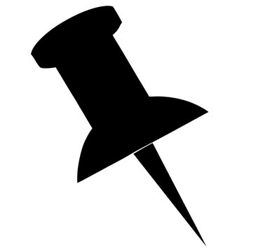 vector push pin icon