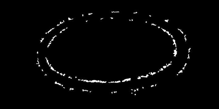 White oval circular frame graffiti spray paint on black with graffiti isolated stencils creative textured splatter abstract background expression contrast composition wallpaper decorative