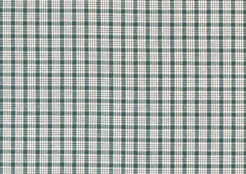 Green Gingham Fabric Micro Check Macro Background