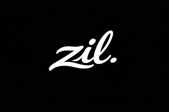 Stylish typography brand logo with a subtle 3D effect on black background.