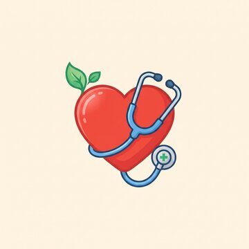 World Heart Day banner vector illustration with healthy heart concept and medical icons
