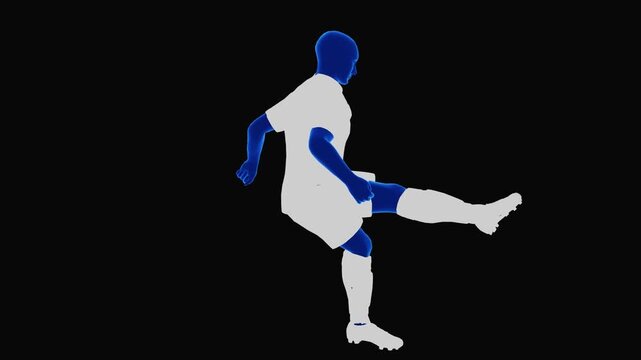 Hamstring Muscle Strain and Sports Injury Medical Visualization