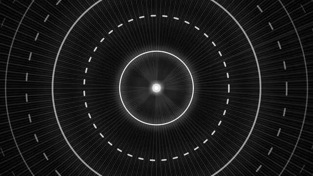 Abstract circular light pattern design