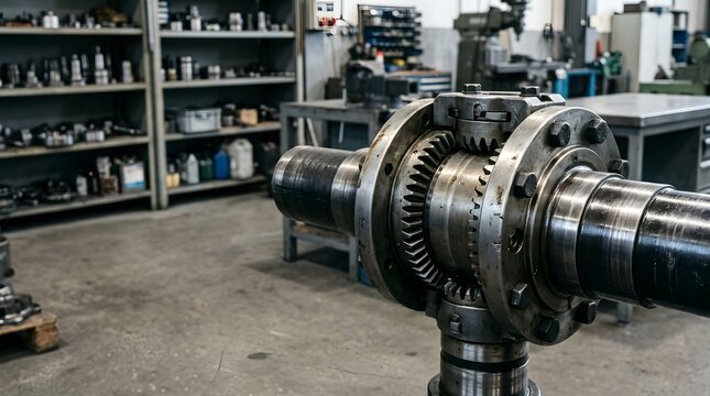 industrial barrel coupling with crowned gear sleeves connecting precision shafts for high torque mechanical transmission