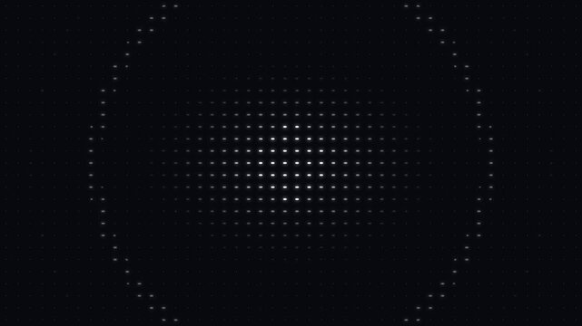 Digital glitch effect with pixel grid pattern