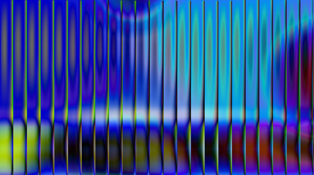 Abstract blue vertical lines pattern with glowing light effects and colorful gradient textures for modern digital art background design and creative technology concept wallpaper visuals