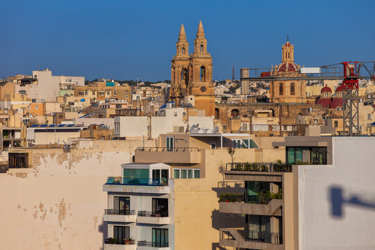 Town of Sliema in Malta