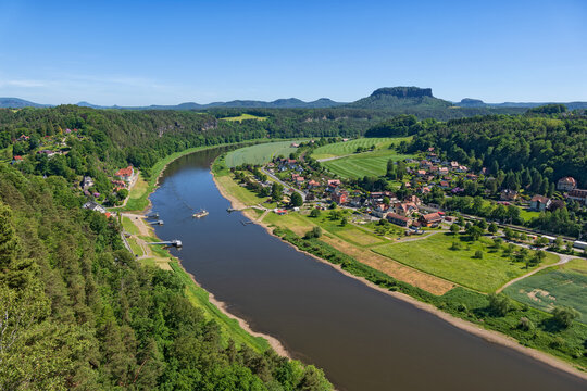 Kurort Rathen In Saxon Switzerland In Germany