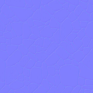 Irregular Fitted Stone Paving Normal Map for PBR Flooring