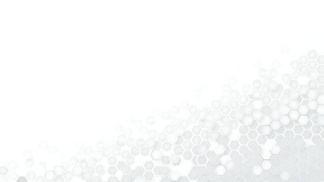 Soft white honeycomb texture minimalist background with honeycomb, geometric