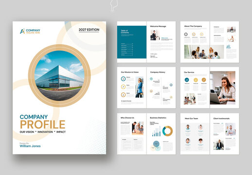 Modern Company Profile Brochure Template Design