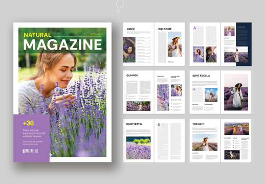 Natural Lifestyle Magazine Template
