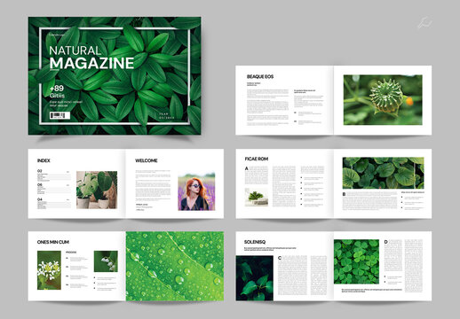 Natural Magazine Brochure Template