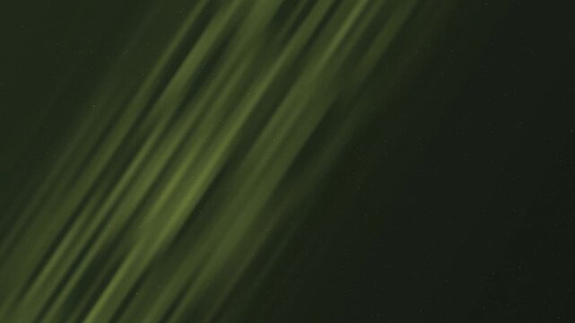 Green diagonal lines on dark background. 2d animation