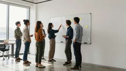 Fototapeta premium Team Brainstorming Session Office