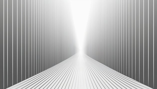 white and grey abstract rectangles perspective background wallpaper banner generative ai