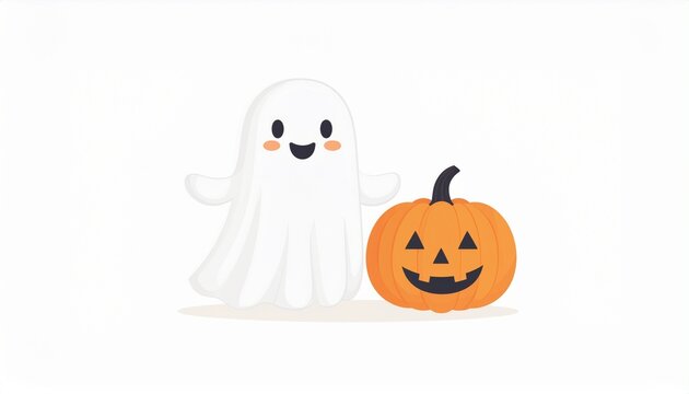 Ghost and Pumpkin Combo Art