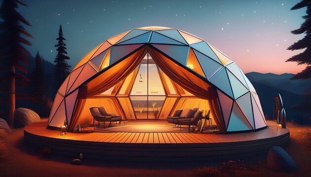 tent modern geodesic dome design for outdoor camping and recreation
