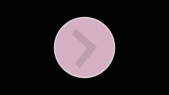 Minimalist play button animation, smooth pulsing circle for ui and ux modern digital media interface