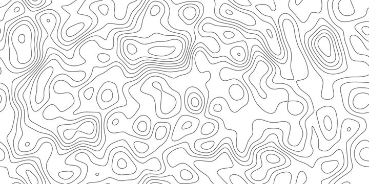 Modern contour map line pattern background with abstract elevation pattern, flowing isoline pattern with natural spacing, for poster, flyer and background design.