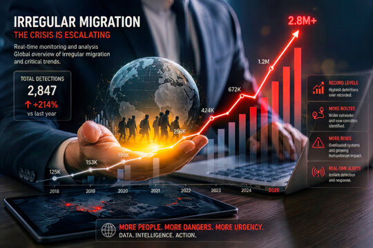 Rising Irregular Migration Crisis, Global Trends and Migrant Flow Analysis