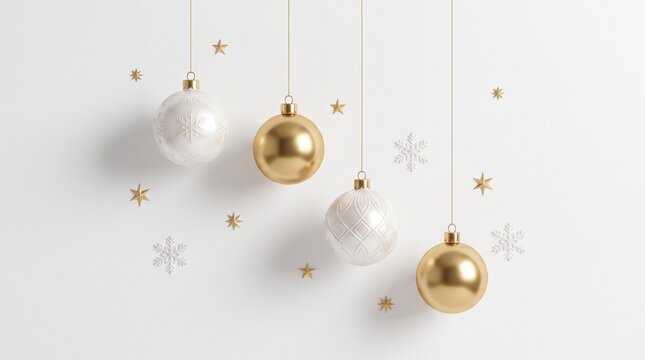 Modern chandelier with gold and frosted glass elements hanging from a white ceiling