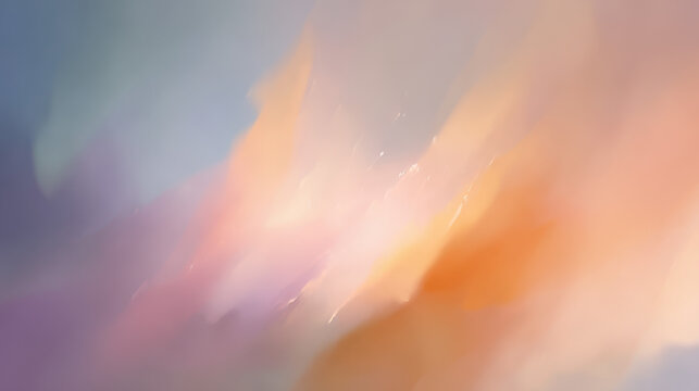 abstract pastel background glowing with golden sparkle dust blurred alpine sunset haze for wellness web design banner
